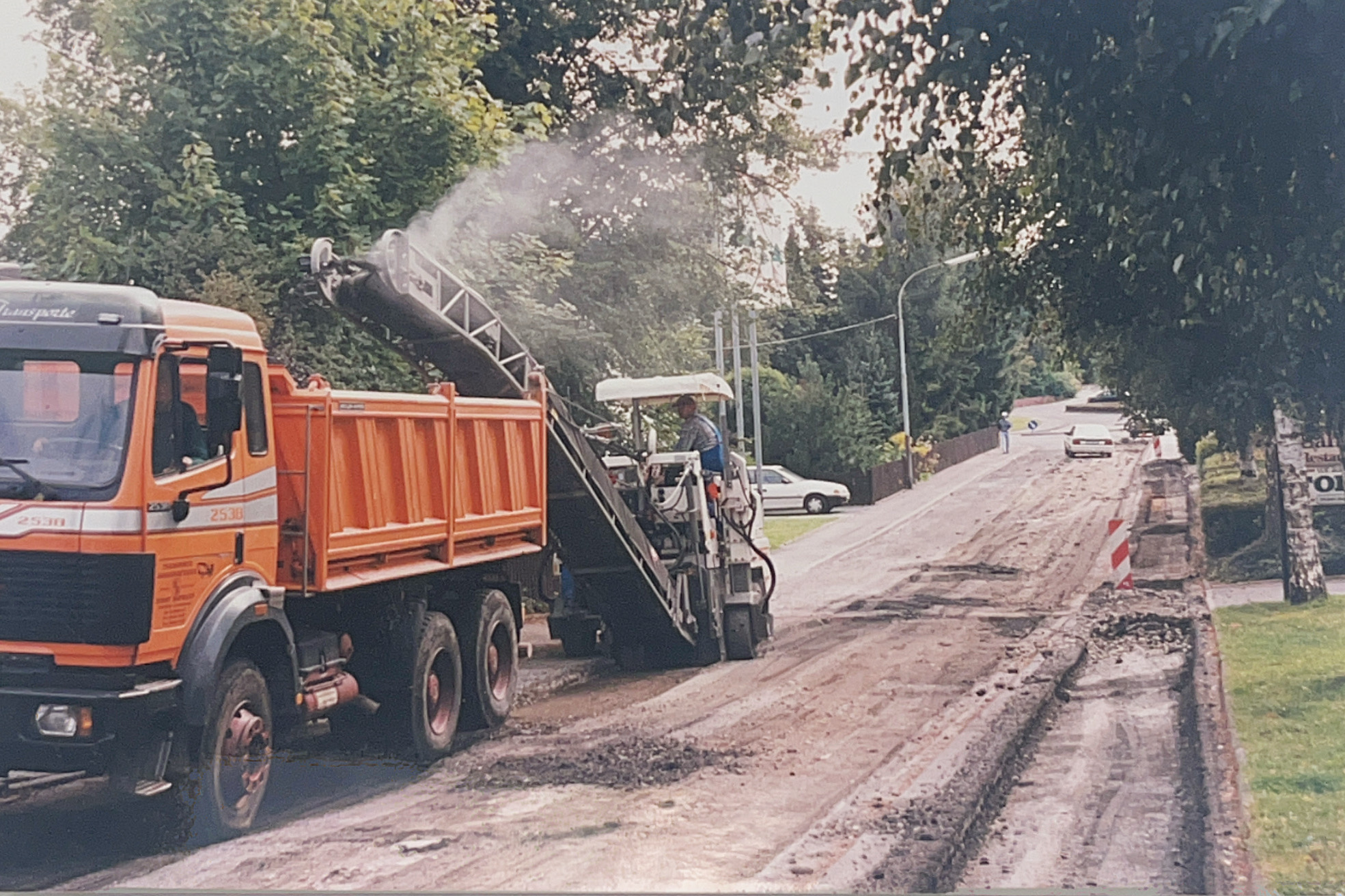 asphatec Aufbauphase – frühe Baustellen Asphaltfräsen Westerwald Neuwied
